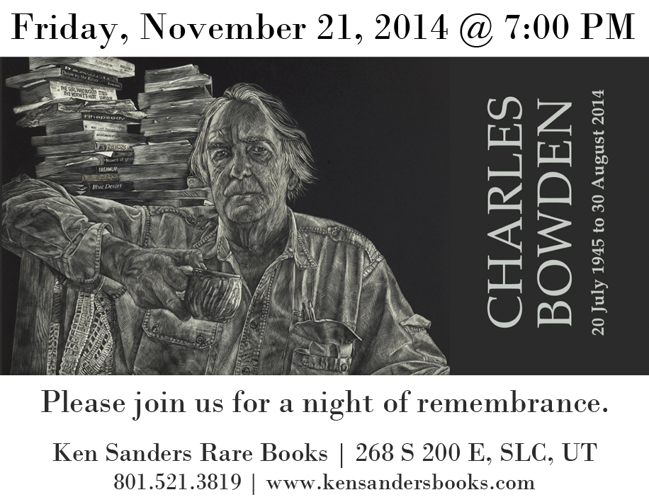 The Juarez Medicine Show: A Night of Remembrance for Charles Bowden [1945-2014]