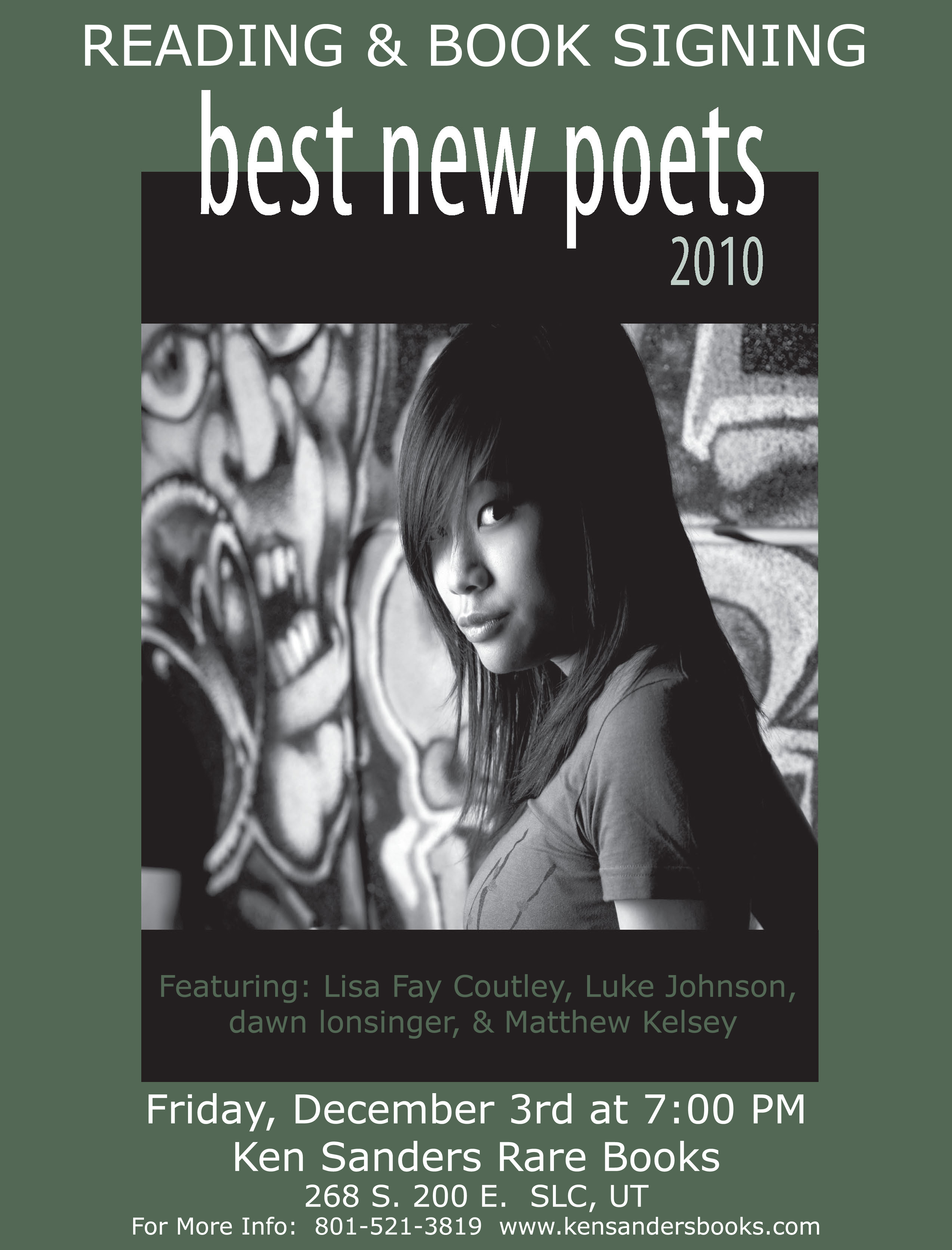 Best New American Poets 2010: Reading and Book Signing with Contributors