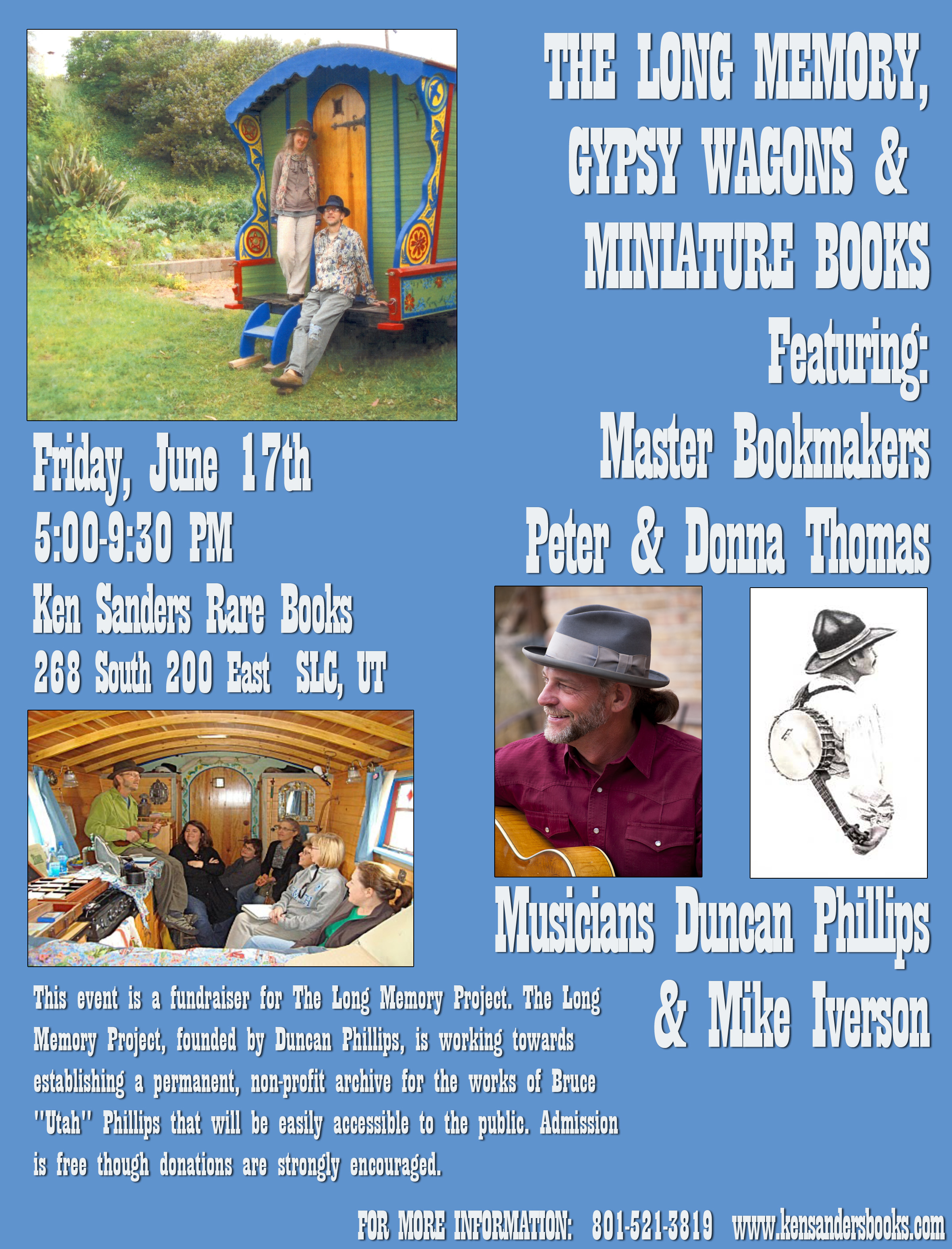 June Gallery Stroll: The Long Memory, Gypsy Wagons and Miniature Books