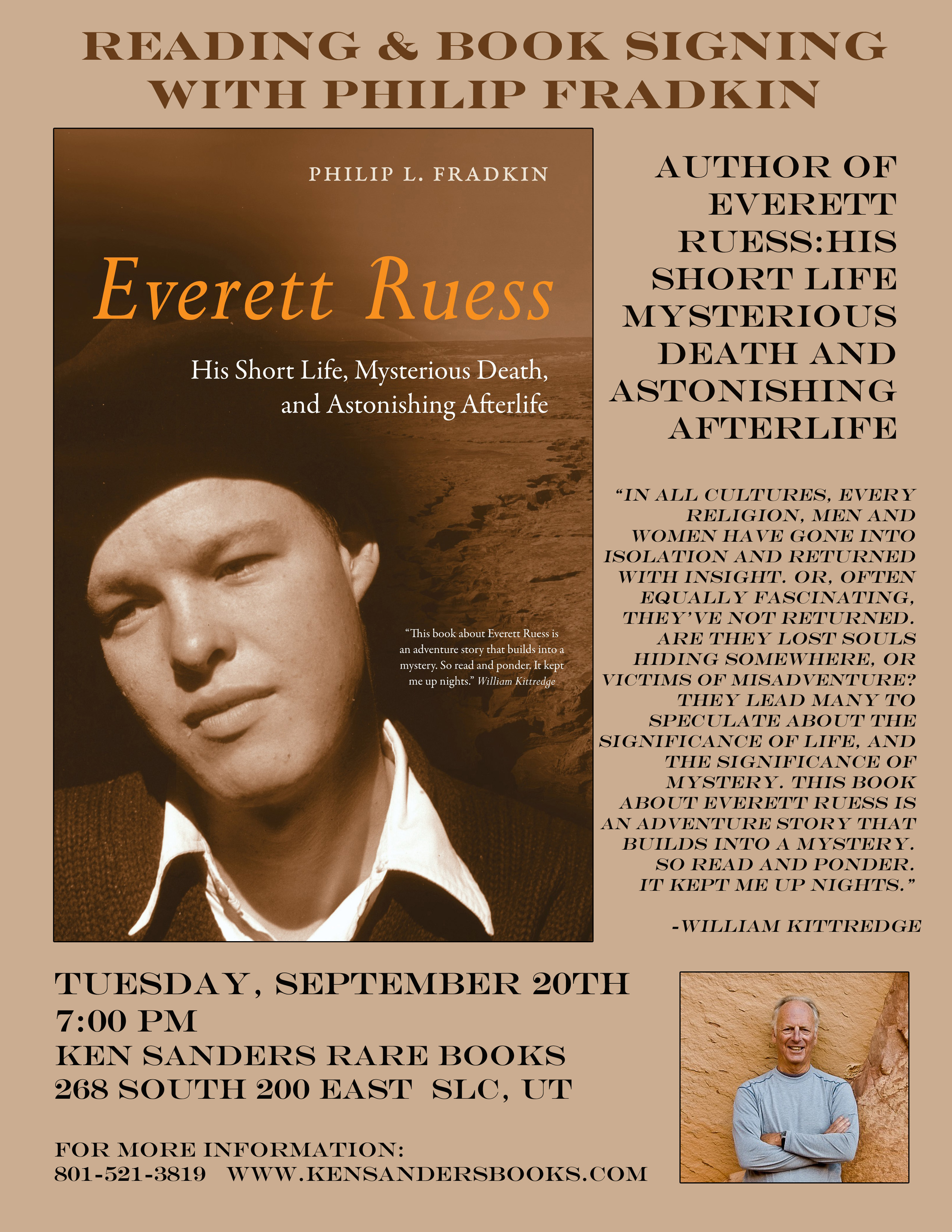 Reading and Signing with Phillip Fradkin